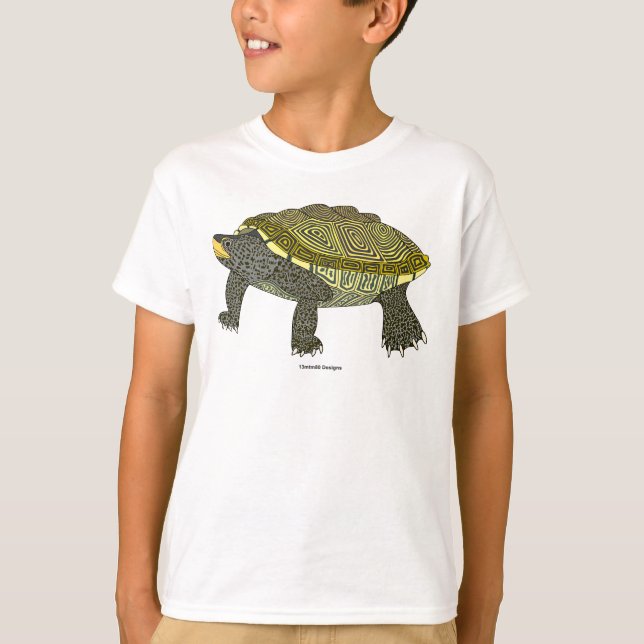 Terrapin (blanc) - T-Shirt Basique pour Garçon (Devant)