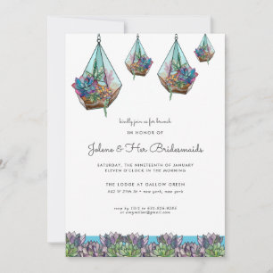 Terrarium géométrique suspendu Bridesmaid Brunch