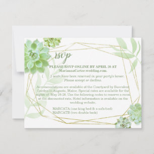 Terrarium Mariage Succulent RSVP & Hébergements