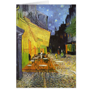Terrasse du café Van Gogh la nuit