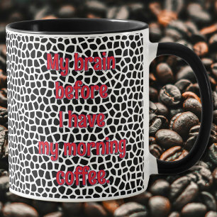 Terrazzo-Black-Funny Mug pour toxicomane