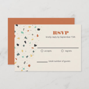 Terrazzo Tile Confetti Style moderne RSVP