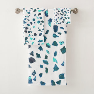 Terrazzo Turquoise Marbré Abstrait