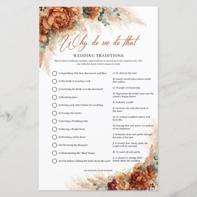 Terre cuite cuivre floral pampas Pourquoi faisons- (Devant)