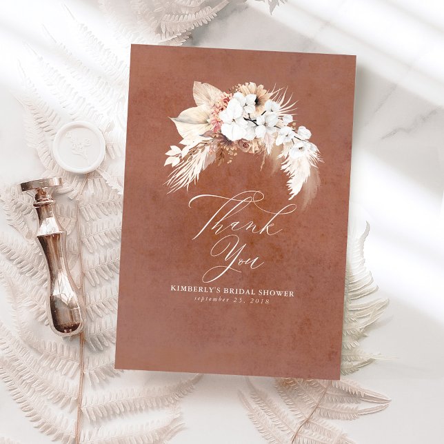 Terre cuite Floral Élégant Petit Merci (Créateur téléchargé)
