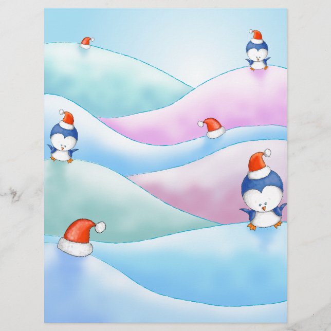terre de pingouins de noël (Devant)
