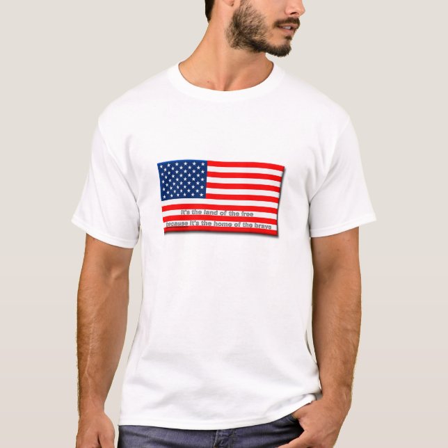 Terre des Libres, Maison des Braves T-Shirt (Devant)