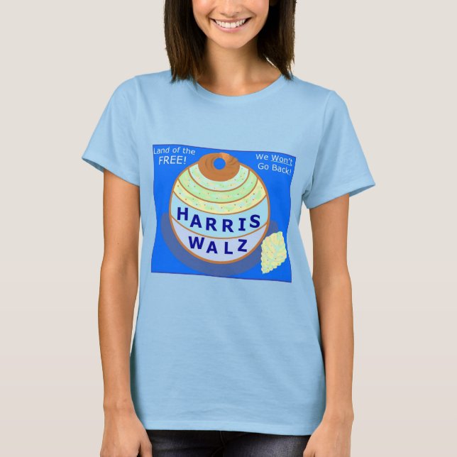 "Terre des LIBRES !" T-shirt Harris-Walz 2024 (Devant)