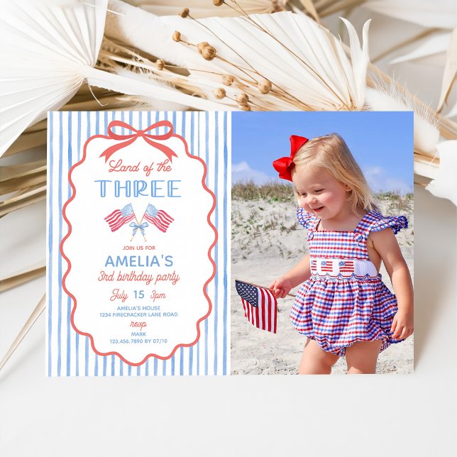 Terre des Trois Invitation pour l'anniversaire des (Créateur téléchargé)