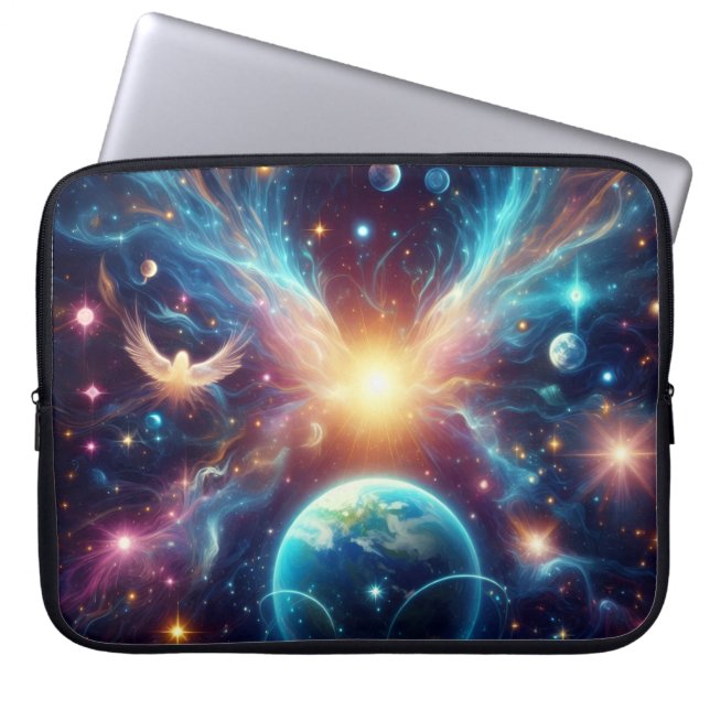 Terre et ses planètes sœurs sur un sac électroniqu (Devant)