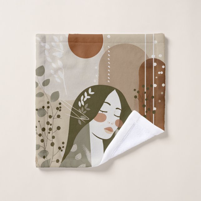 Terre Feminine Vert Brown (Gant de toilette)