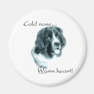 Terre-Neuve Coeur chaud du nez froid - Aimant
