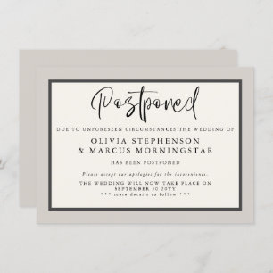 Terres - Faire-part d'événement différé moderne