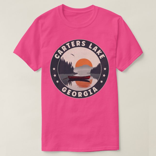 Terres Lac Georgia Sunset TShirt (Design devant)