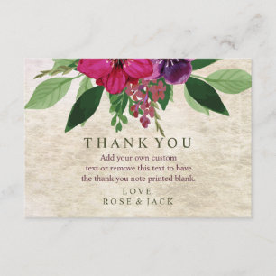 Terreux, cartes de Merci de mariage de