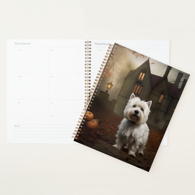 Terrier blanc de l'ouest de l'Écosse Halloween Épo (Devant avec enveloppe)