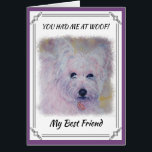 TERRIER BLANC Ouest<br><div class="desc">Awesome and sweet — Le Blanc des Westies with sparkling eyes veut charm you at time. Painted in soft pinks and blues - originally watercolor painted by the designer www.fancifulwatercolors.ca - contact me if you want your dog painted!</div>