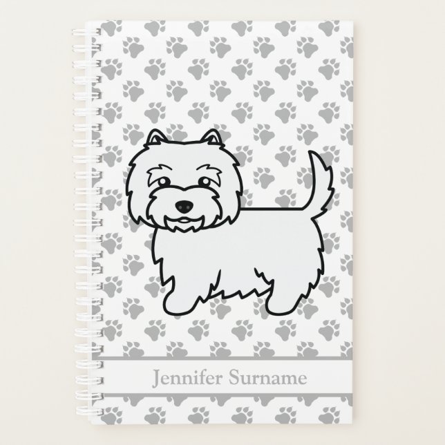 Terrier blanc West Highland Chien mignon & Texte (Devant)