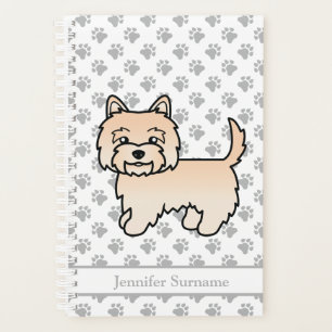 Térrier Cairn Crème Chien de Dessin Animé Mignon &