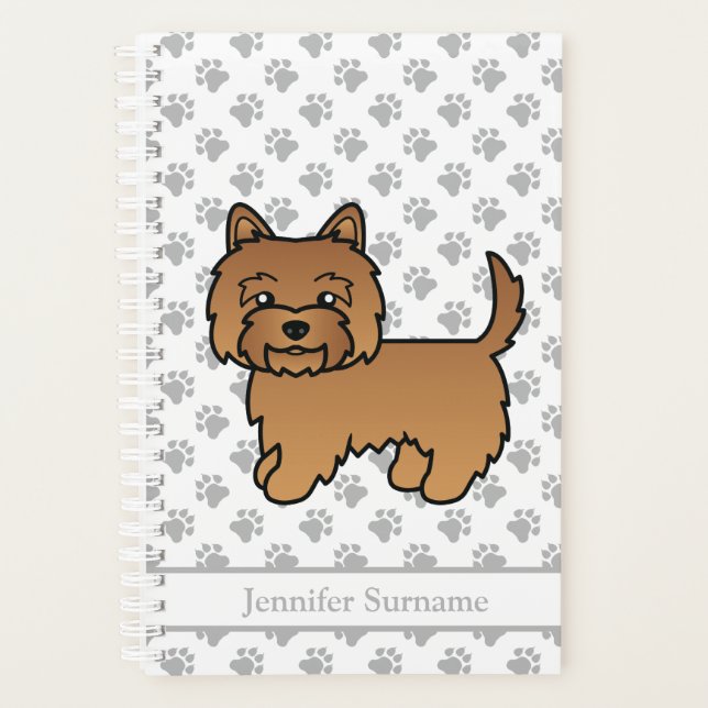 Terrier Cairn Rouge Chien de Dessin Animé Mignon & (Devant)