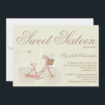 Terrier sur invitation à un Sweet sixteen à bicycl<br><div class="desc">Terrier sur un Sweet sixteen de Vélo rose Invitation Illustration d'un vélo rose vintage avec un terrier blanc et un fond de Paris. Cette invitation mignonne et fantaisiste sera parfaite pour des soirées à thème vintage et parisienne.</div>