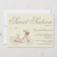 Terrier sur invitation à un Sweet sixteen à bicycl