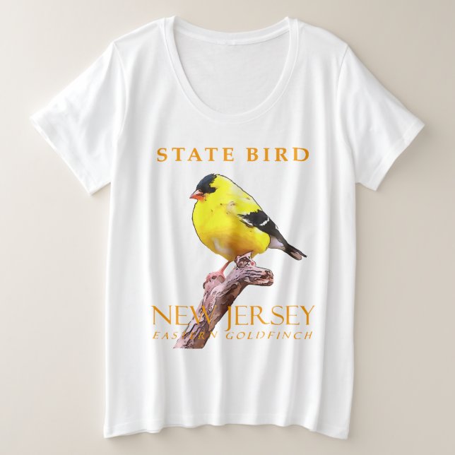 Territoire du New Jersey Oiseau Le Chardonneret Ja (Design devant)