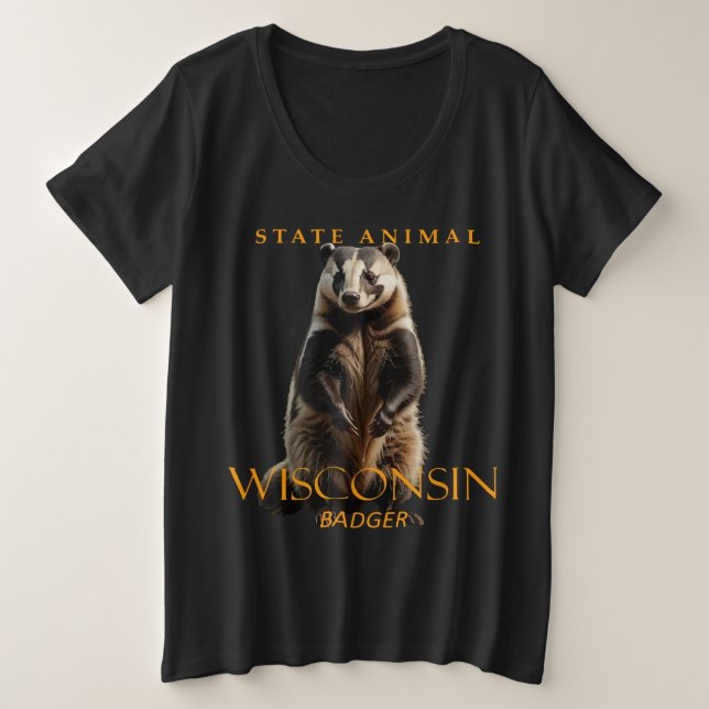 Territoire du Wisconsin Animal Le Blaireau (Design devant)