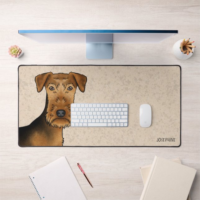 Tervueren Airedale Terrier Chien de Dessin Animé M (Bureau 1)