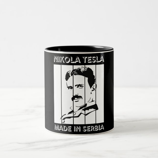 Tesla Retro Coffee Mugs (Centre)
