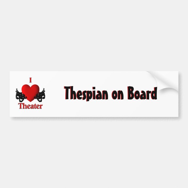 Tespian à bord Sticker pare-chocs (Devant)