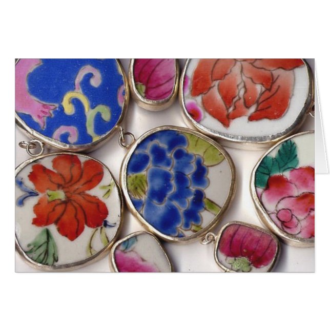 Tessons en céramique de poterie de dynastie de (Devant horizontal)