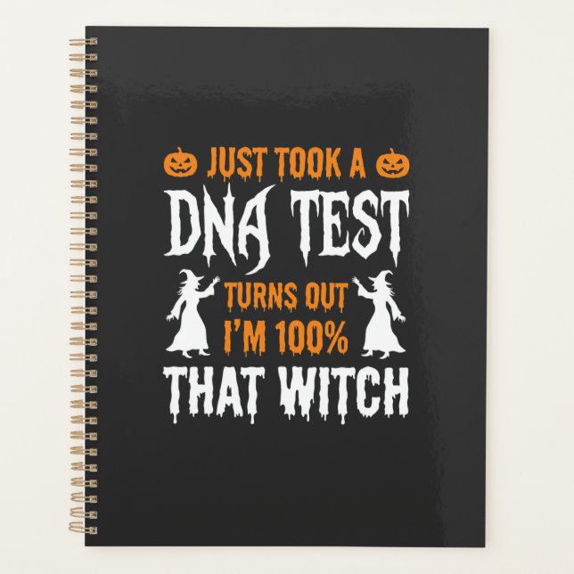 Test ADN de sorcière drôle d'Halloween Graphique (Devant)
