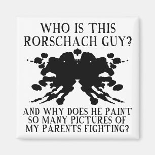 Test de la tache d'encre de Rorschach Magnet de fr
