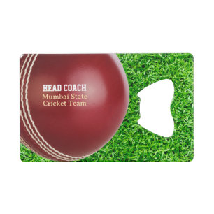 Test Match Red Cricket Ball avec texte personnalis