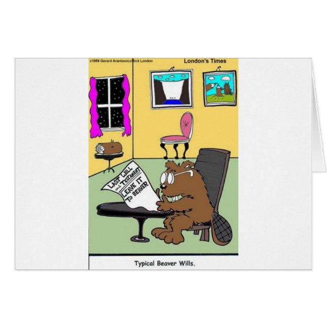 Testament et testament Dernier typique de castor (Devant horizontal)