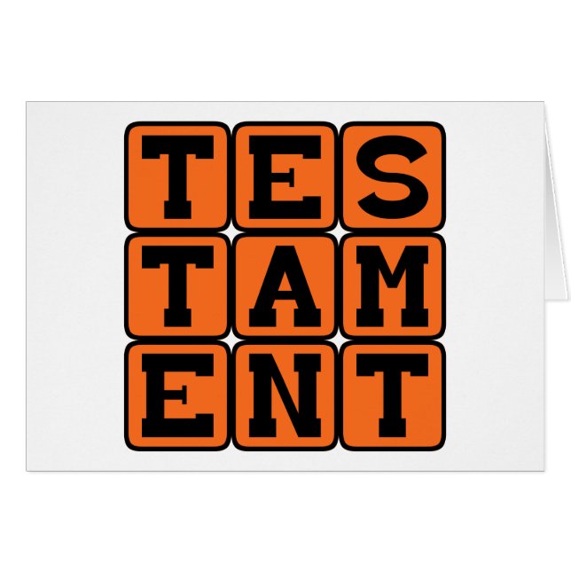 Testament, Preuve de Fait (Devant horizontal)