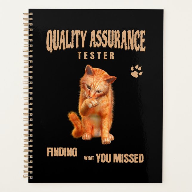 Testeur QA Humour de chat (Devant)