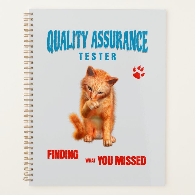 Testeur QA Humour de chat (Devant)