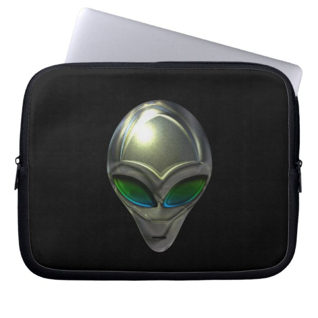 Tête Alien métallique 02 Sac électronique (Devant)
