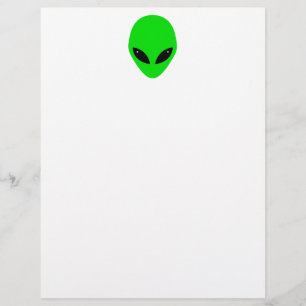 Tête Alien verte
