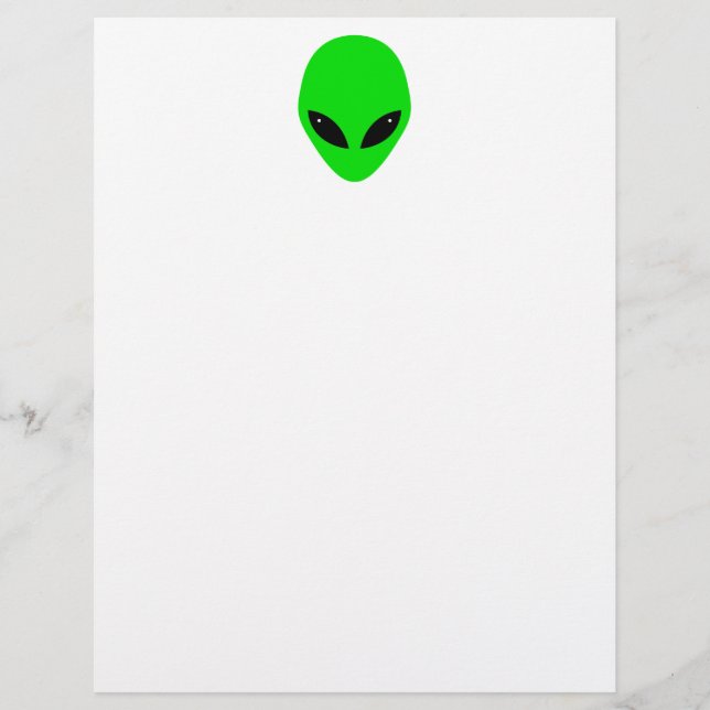 Tête Alien verte (Devant)