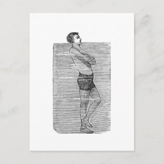 Tête au-dessus de la carte postale de l'eau