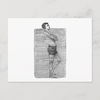 Tête au-dessus de la carte postale de l'eau