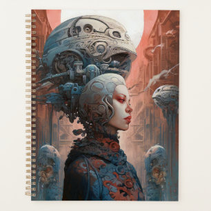Tête biomécanique Surréaliste Sci-Fi Art