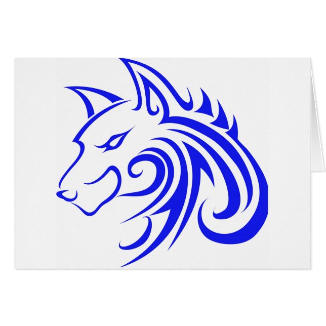 Tête bleue de loup (Devant horizontal)