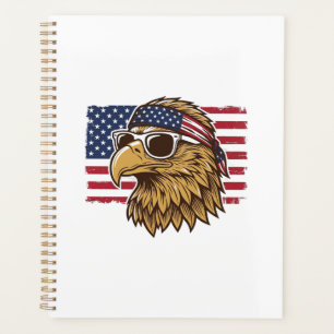 Tête d'aigle patriotique Gravure vintage Graphique