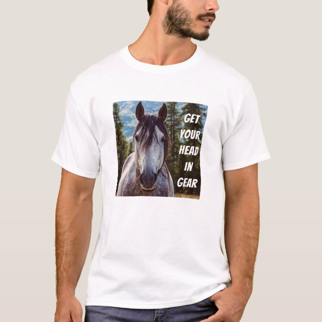 Tête dans l'engrenage (feu) T-shirt (Devant)