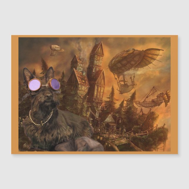 Tête dans les Nuages Carte Magnétique (Devant)