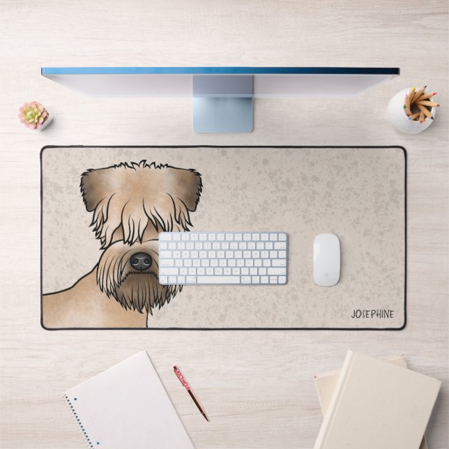 Tête de chien mignonne Soft-Coated Wheaten Terrier (Bureau 1)